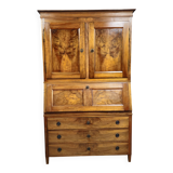 Secretary with three bodies in walnut from the Louis XVI period.