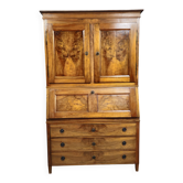 Secretary with three bodies in walnut from the Louis XVI period.