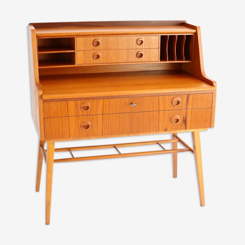 Scandinavian teak secretary 60s