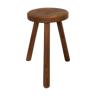 Raw teak stool