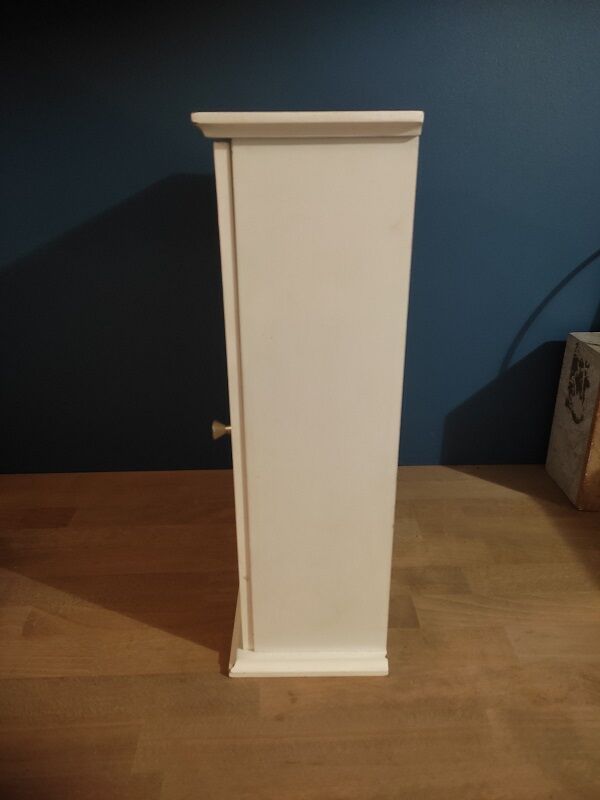 Glass cabinet showcase figurines collection