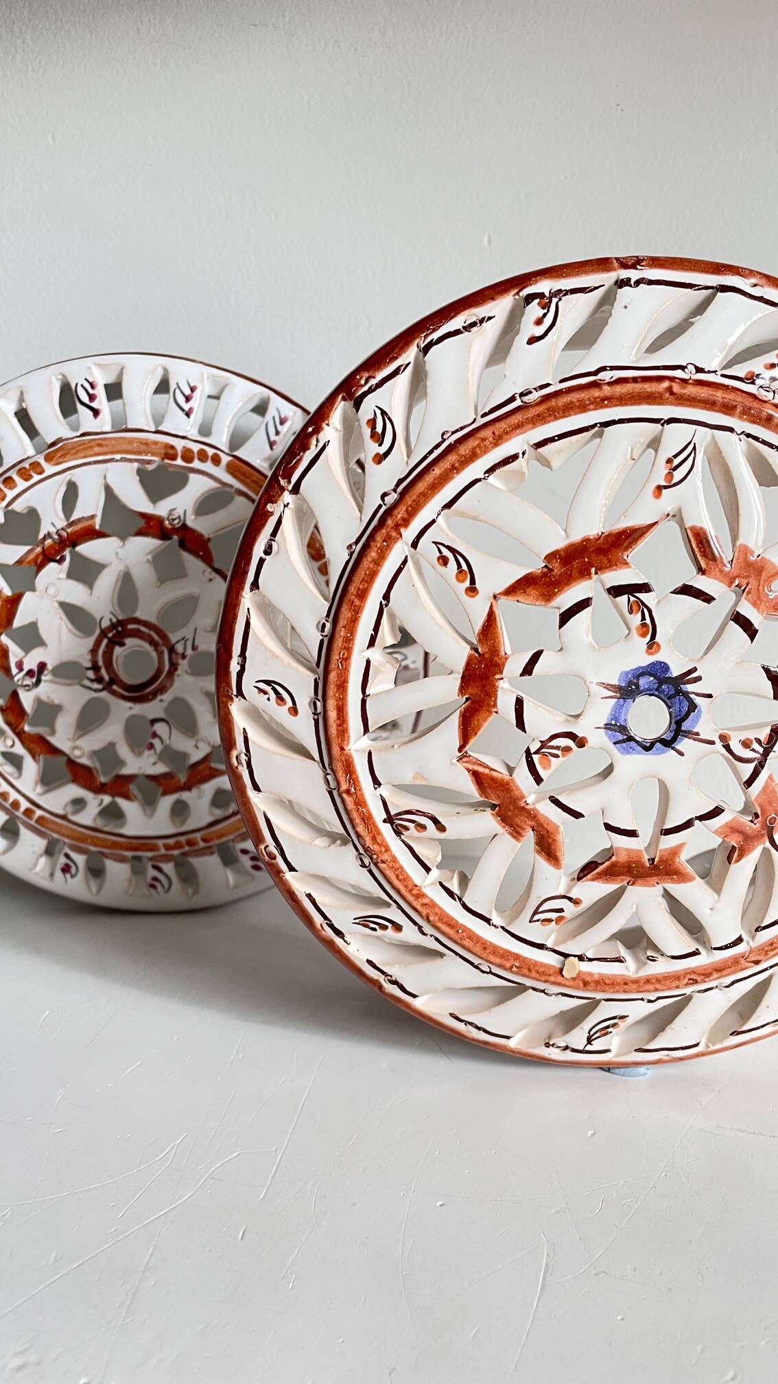 Handcrafted ceramic wall light