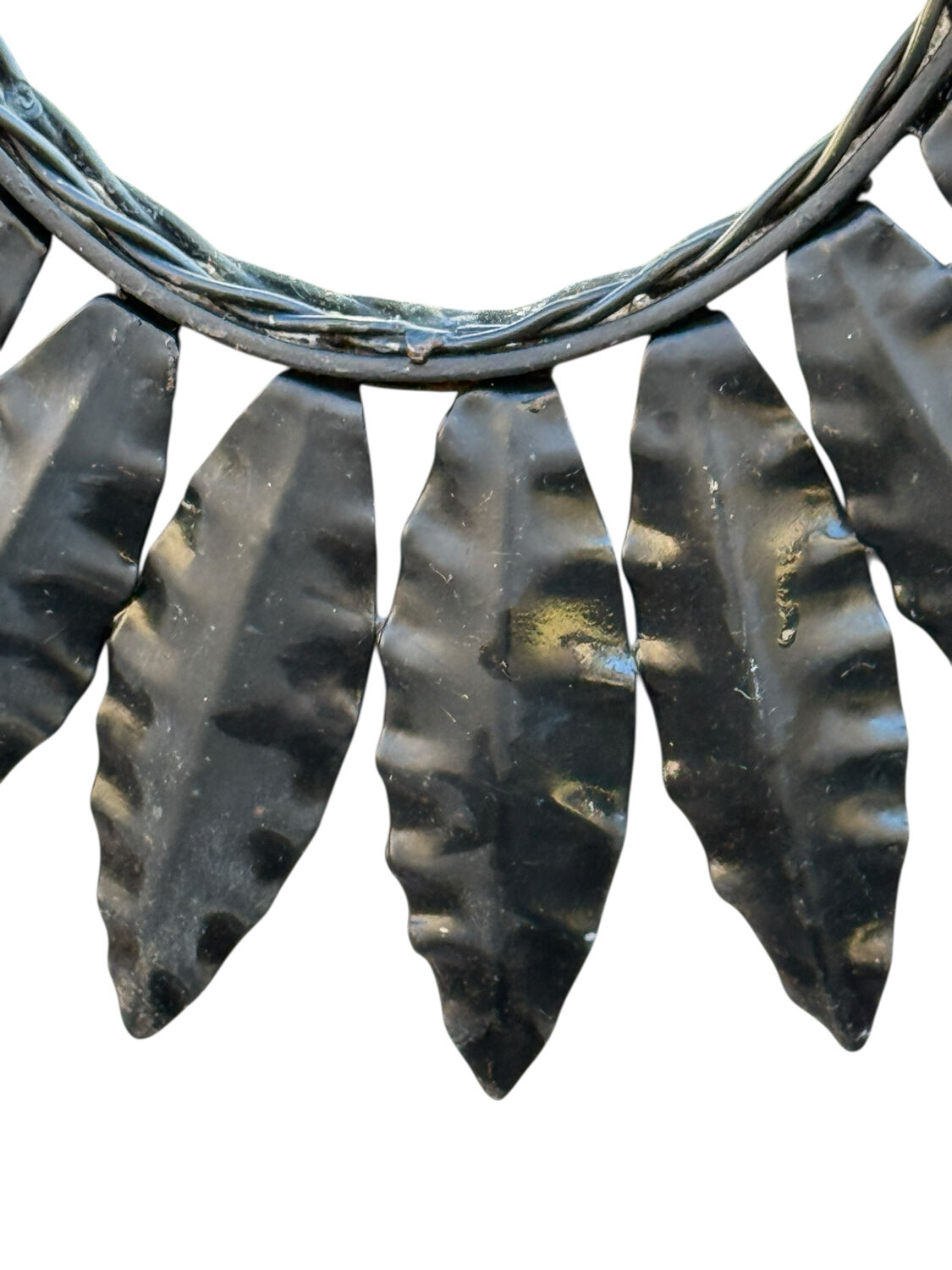 1960s wrought iron sun mirror from France