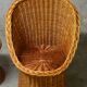 Vintage rattan armchair from the 60s/70s design