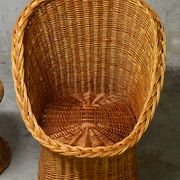 Vintage rattan armchair from the 60s/70s design