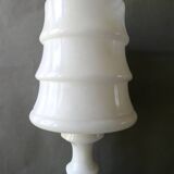 White marble graphic lamp, 1960s