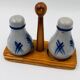 Alsatian stoneware pepper and salt set