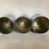 3 old metal chrome coffee coffee chicory sugar