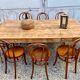 Large bistro table old farmhouse table solid wood Length 200 x Width 98 cm