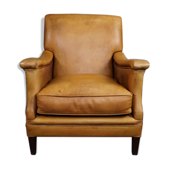 Fauteuil en cuir de vache