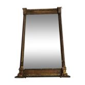 Very old fireplace mirror 99 x 65 cm