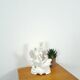 Porcelain lamp swans with vintage gold details