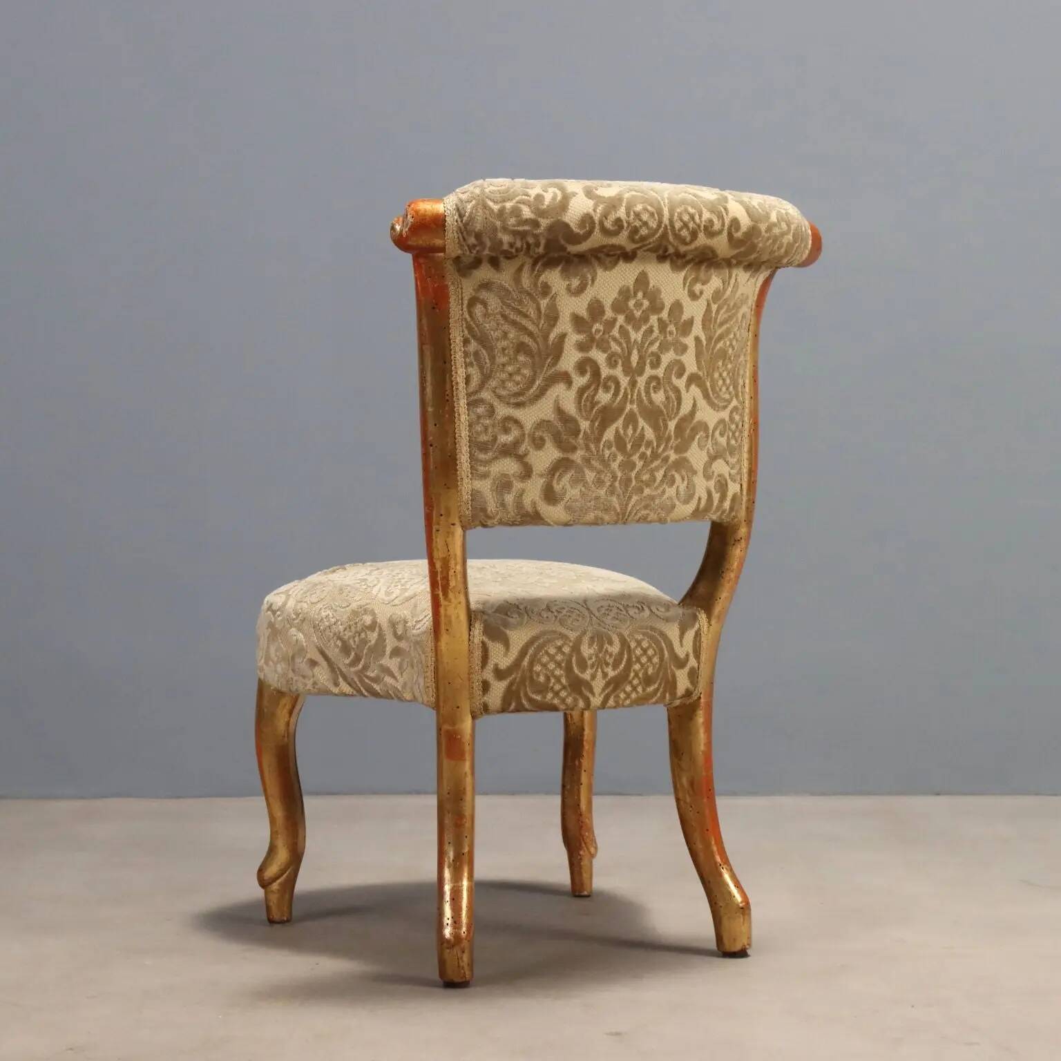 Antique Louis-Philippe armchair in wood, Italy, 19th century