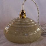 Baladeuse en verre de Clichy jaune vintage