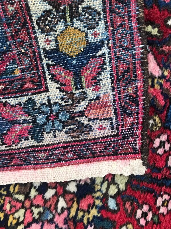 Vintage handmade persian hamadan rug