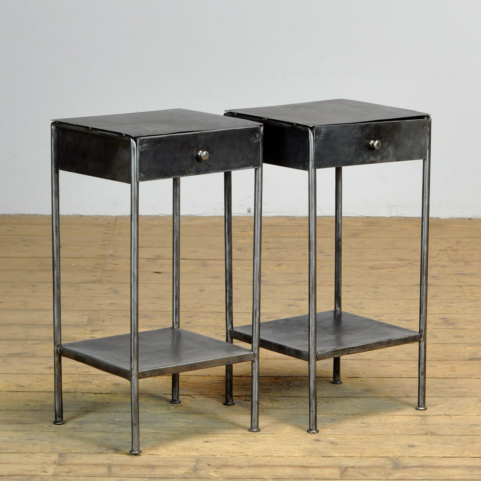 Set Iron Nightstands, 1910's