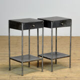 Set Iron Nightstands, 1910's
