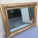 Large Mirror Baroque Wood Stucco Gilded Period XIXth Way Louis XV....