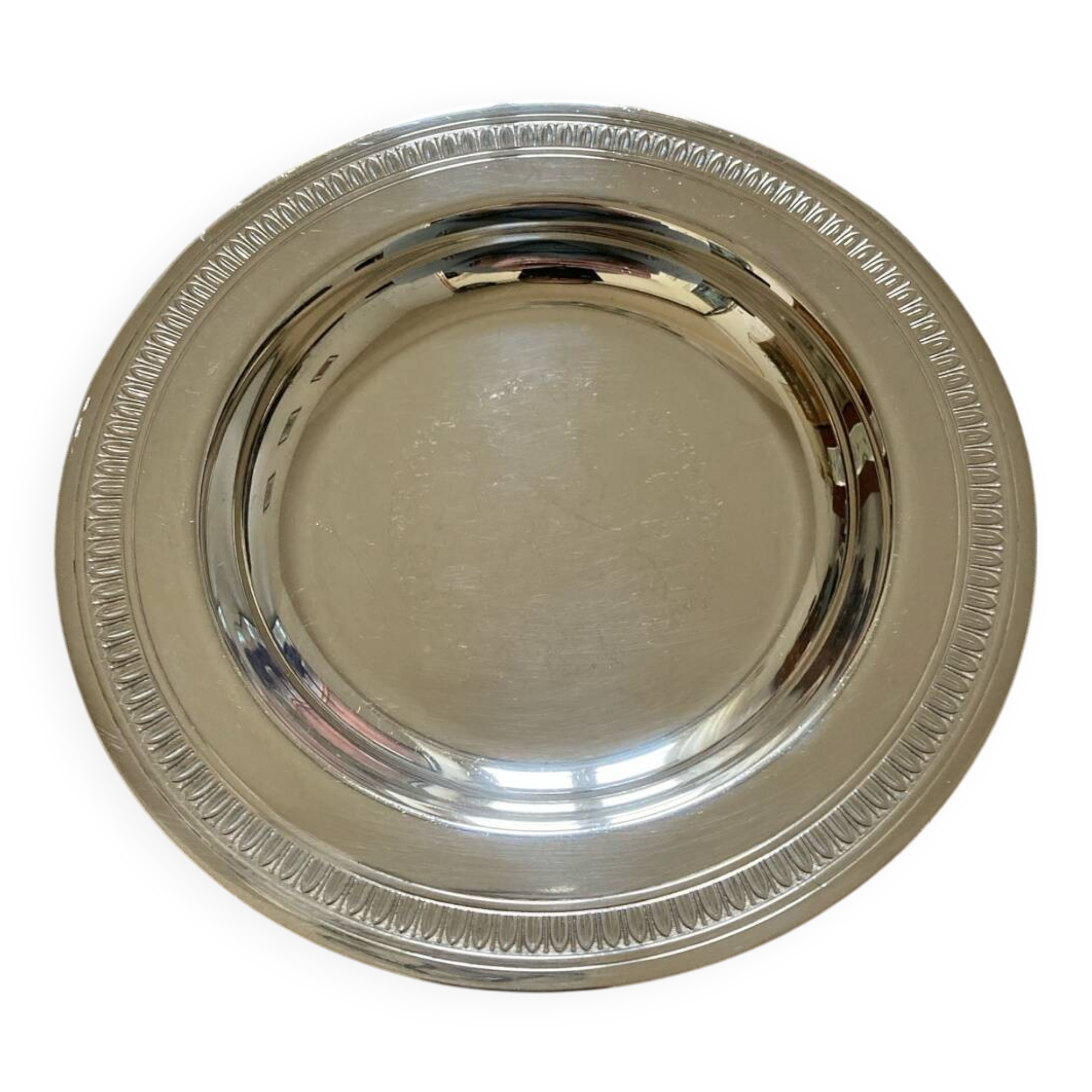 Christofle silver metal carafe tray