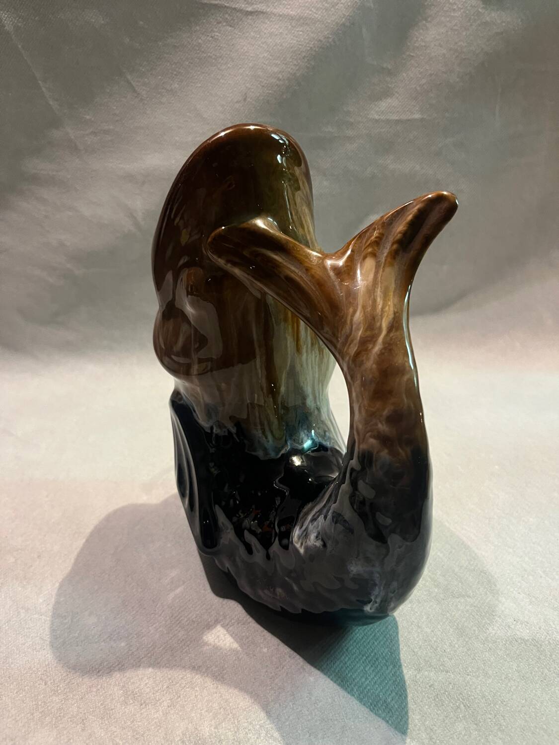 Fish pitcher signed Le Pouliguen