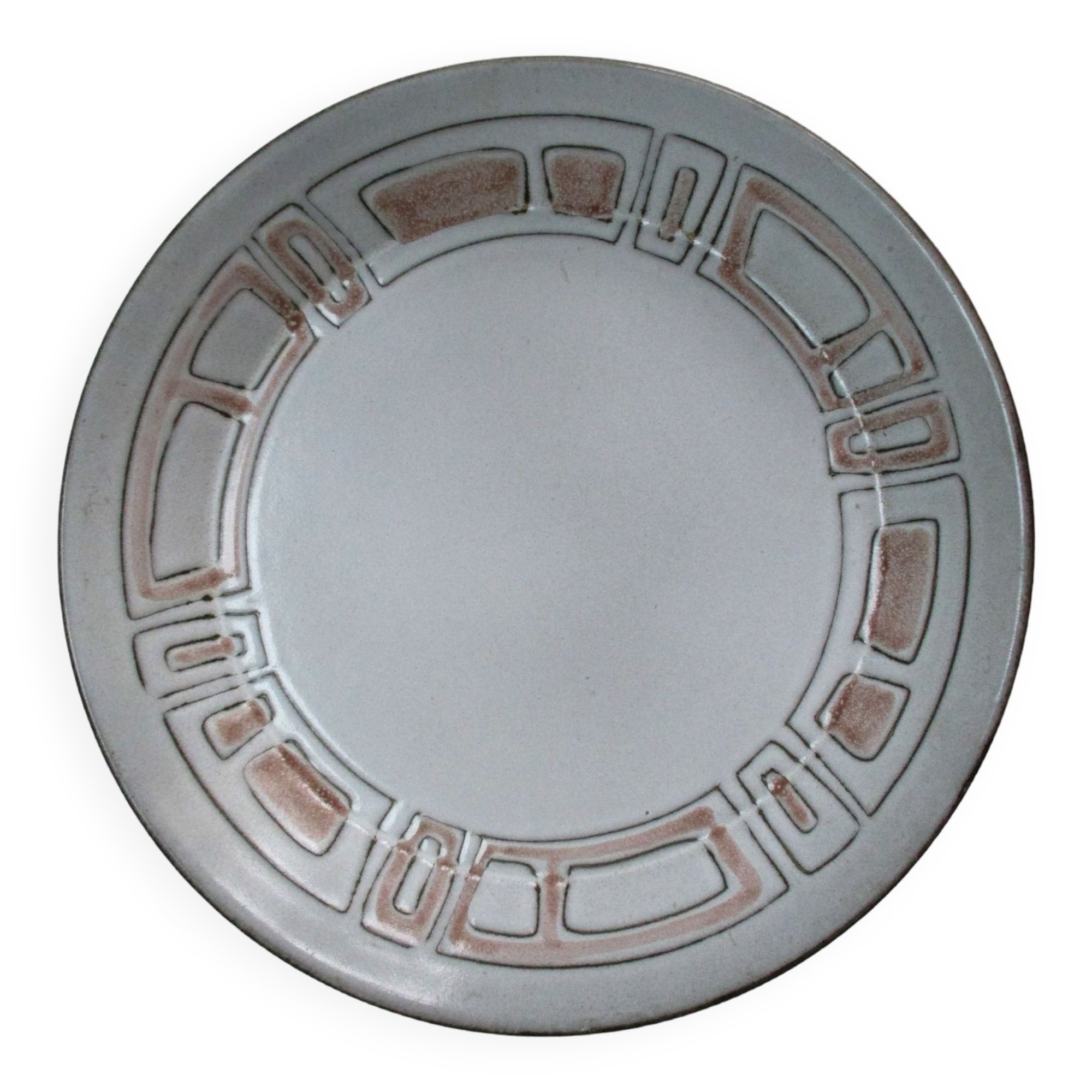 Plat creux en grès de Niderviller