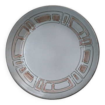 Plat creux en grès de Niderviller
