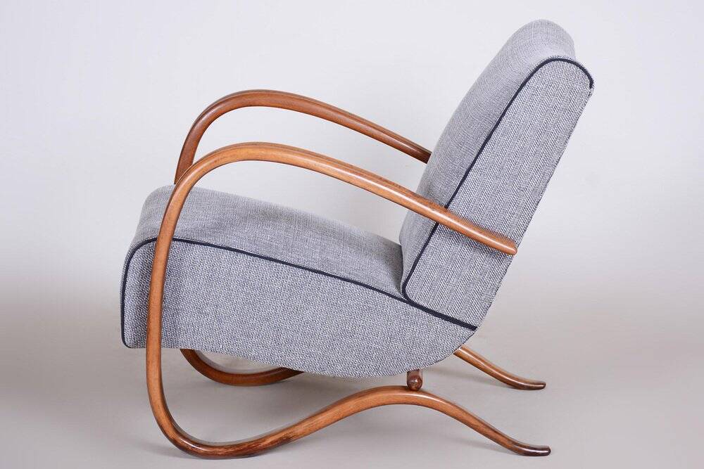 Fauteuil Lounge H-269 Art Déco tchèque par J. Halabala pour Up Závody, années 1930