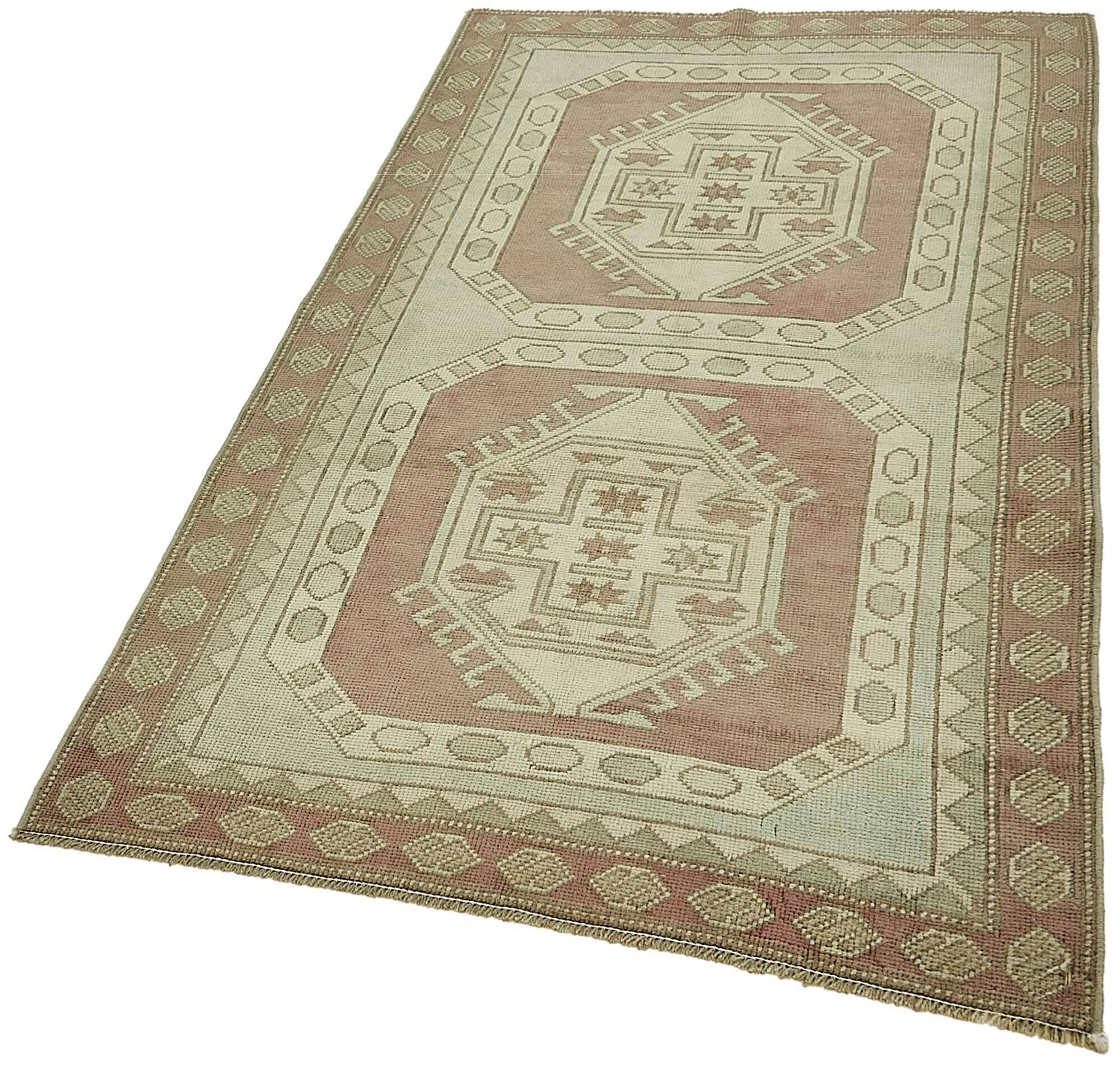 Turkish Vintage Anatolian Rug 104 cm x 181 cm