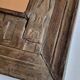Old ethnic mirror in light wood, 62 cm