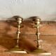 Pair of brass candlesticks