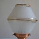 Art Deco table lamp with granite glass globe
