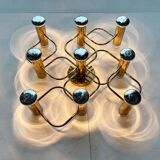 Vintage German wall lamp Hollywood Regency by Gaetano Sciolari for Leola, 1970s.