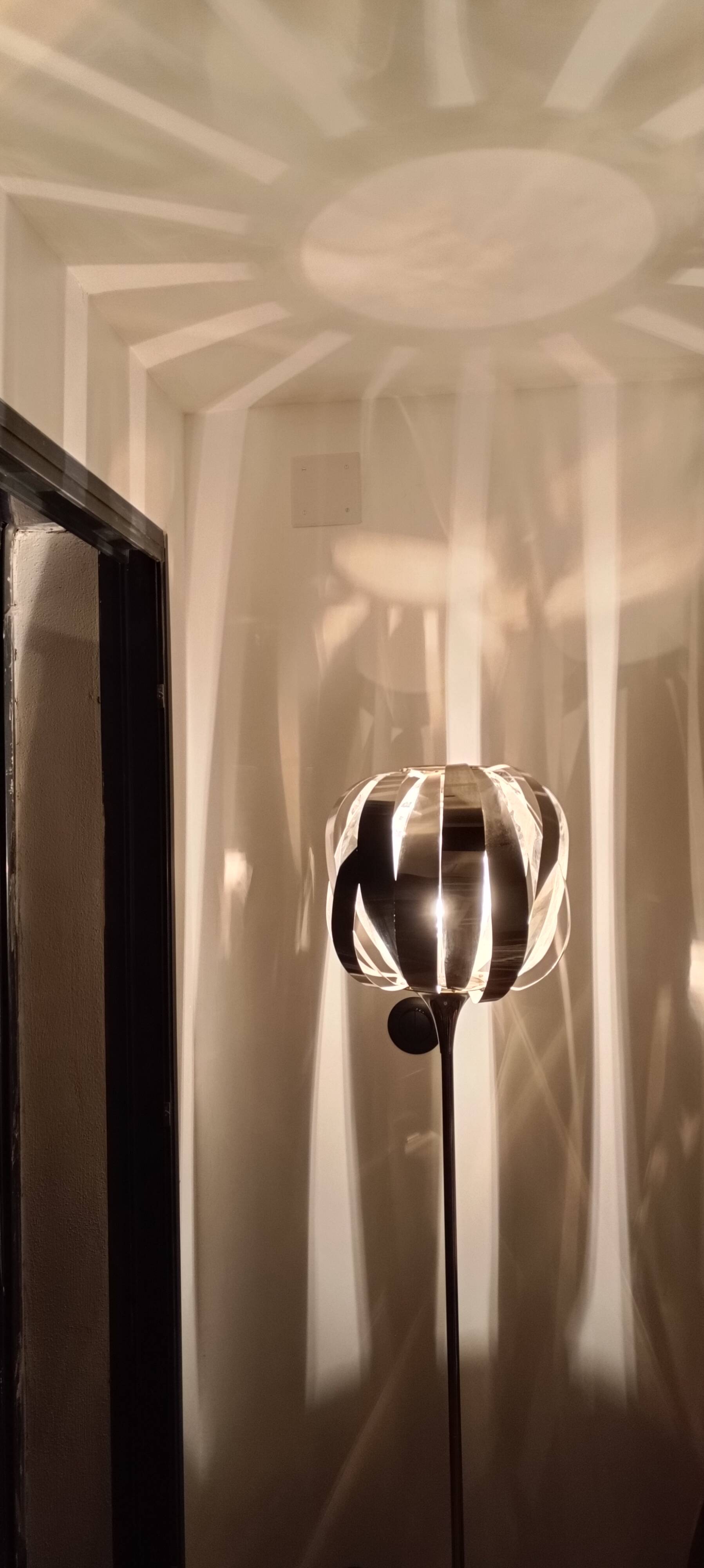 Vintage space age chrome floor lamp 1970