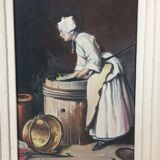 Painting The Scrubber painting on wood reproduction