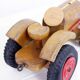 Authentic wooden toy label "Spielgut", Tractor and trailer