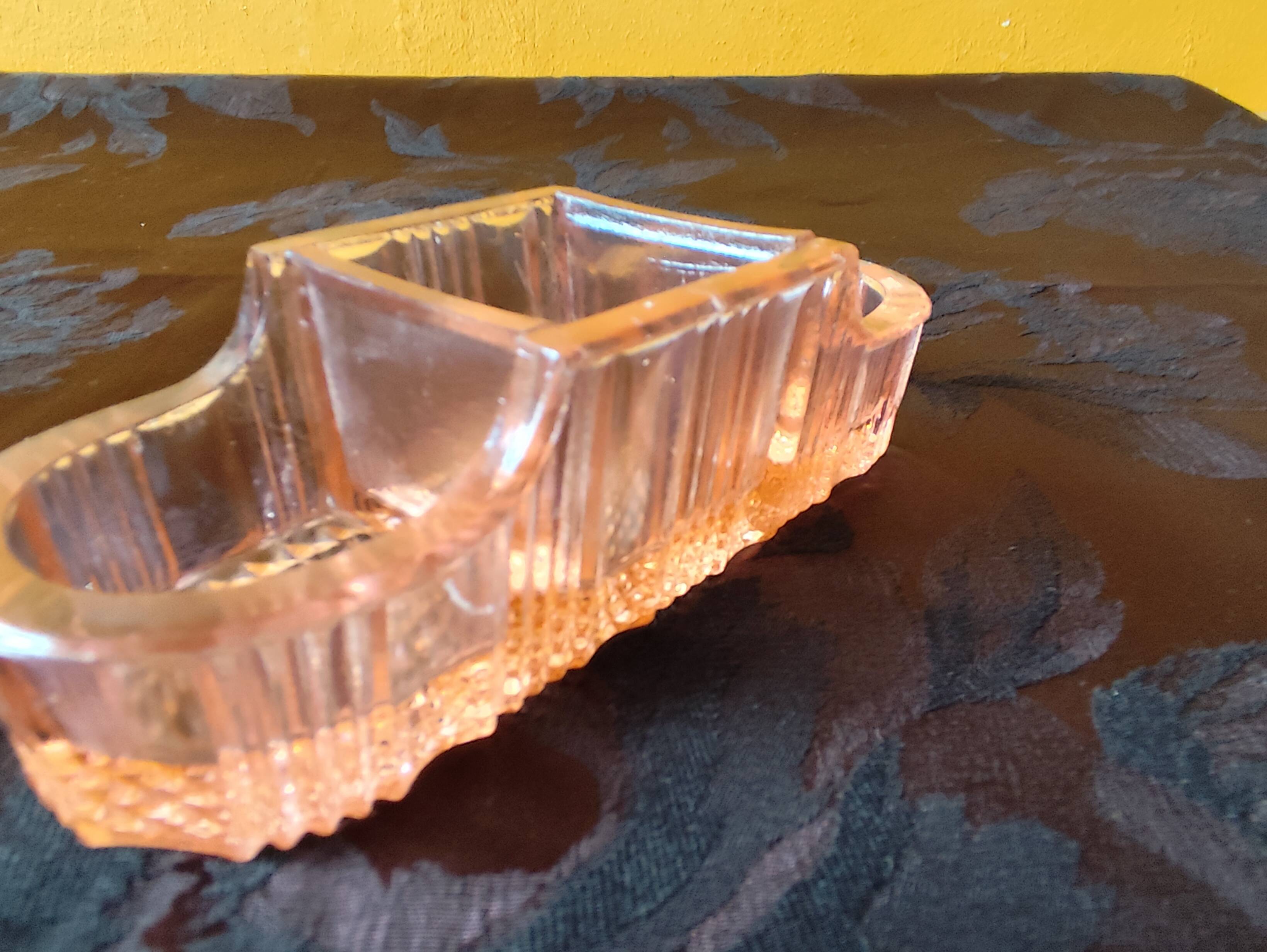 moulded glass salver