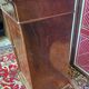 Walnut bedside and walnut veneer with marble, 1900