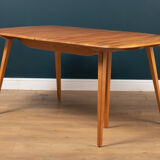 Vintage ercol elm model 445 grand plan dining table & 8 chairs including two carvers