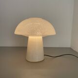 Grande lampe de table en verre ufo de 36 cm fabriquée par glashütte limburg, allemagne, années 1970