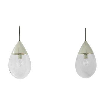 Paire de suspensions par Glashütte Limburg 60/70