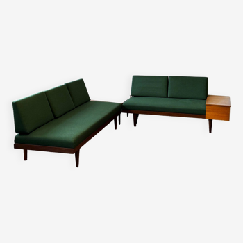 Set of two sofas, norway 1960s, svane combina, vintage, mid-c