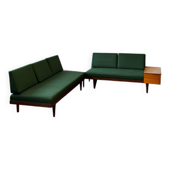 Set of two sofas, norway 1960s, svane combina, vintage, mid-c