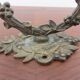 Art Deco bronze and glass coat rack from the 20s and 30s