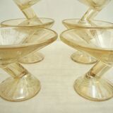 Set of 6 art deco dessert cuts