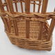 bread basket / handmade umbrella door in honey-coloured wicker