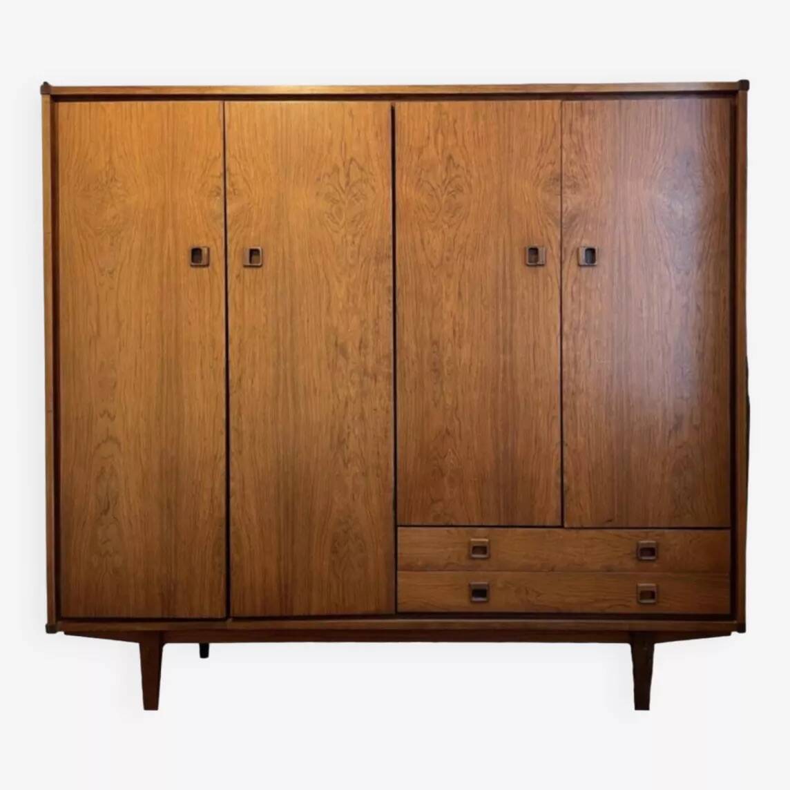 Vintage teak wardrobe from the 60s
