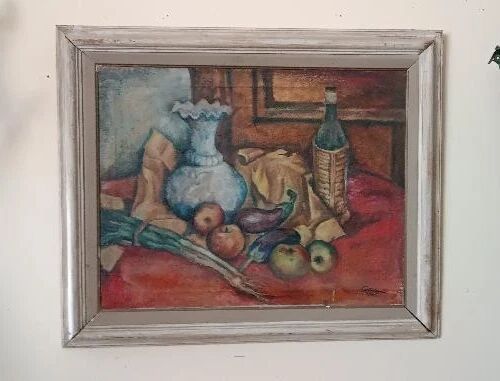 Oil Painting on Canvas 1945 Still Life GIORGIO CASINI (1908-1984)