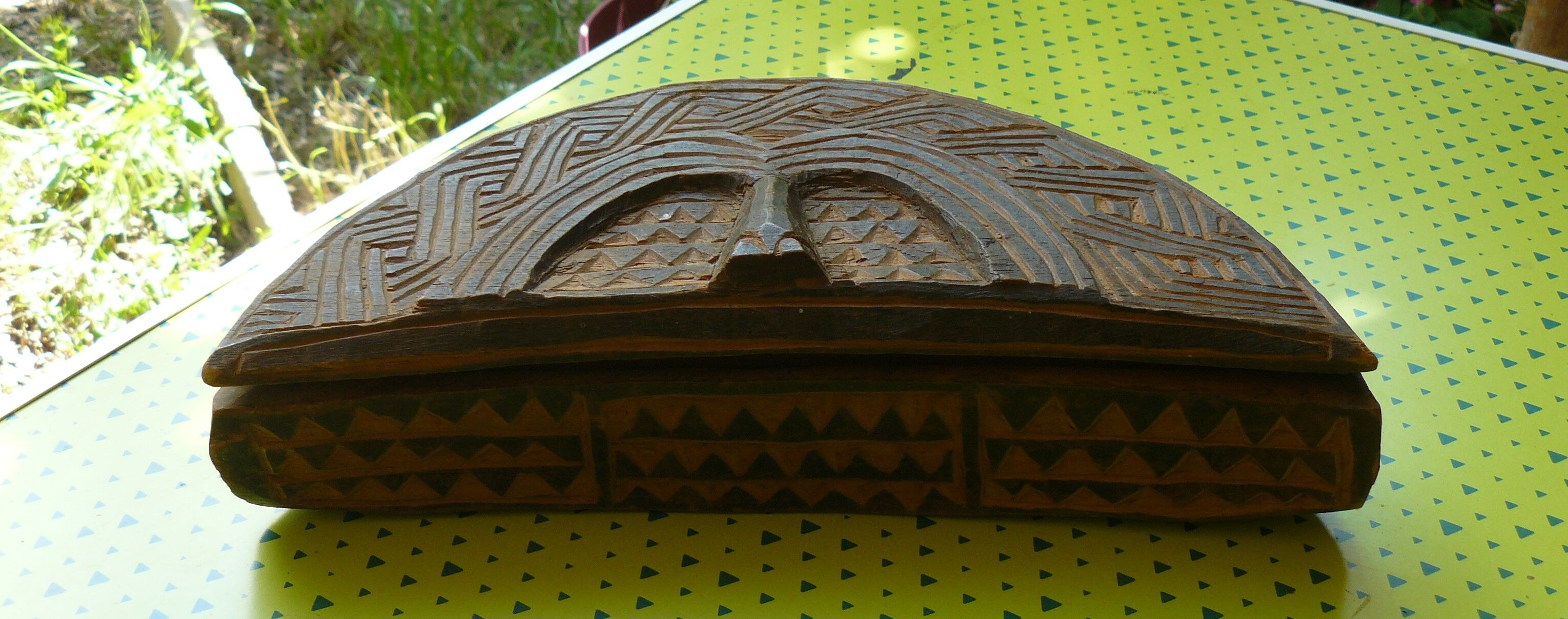 African wood box