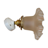 Wall light tulip and porcelain