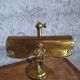 Art Nouveau desk lamp, solid brass with articulated arm – Belle Époque